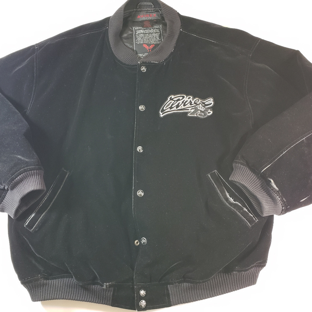 Vintage Avirex Men's Suede Bomber Jacket Sz 5X